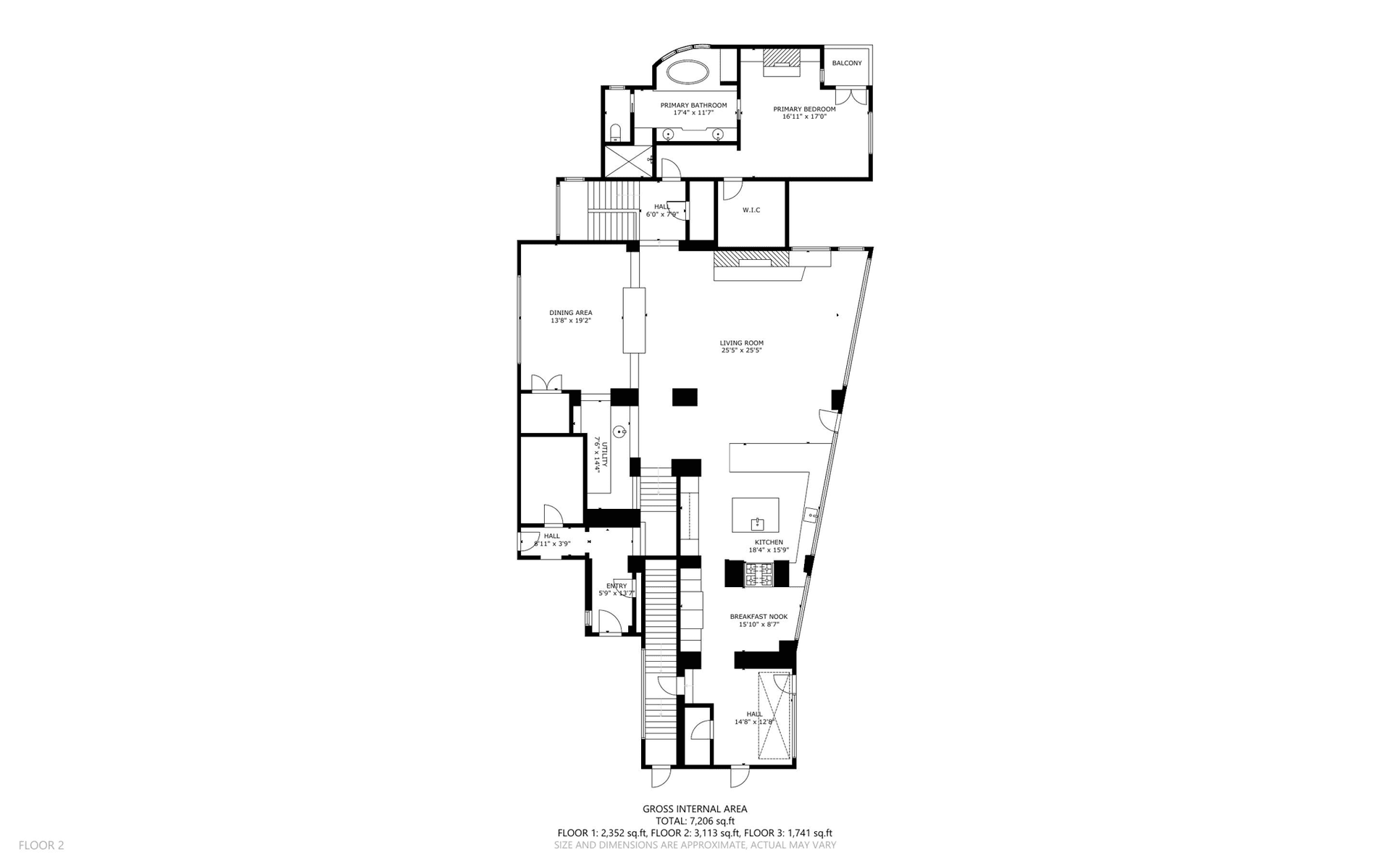 Floor plan for main floor
