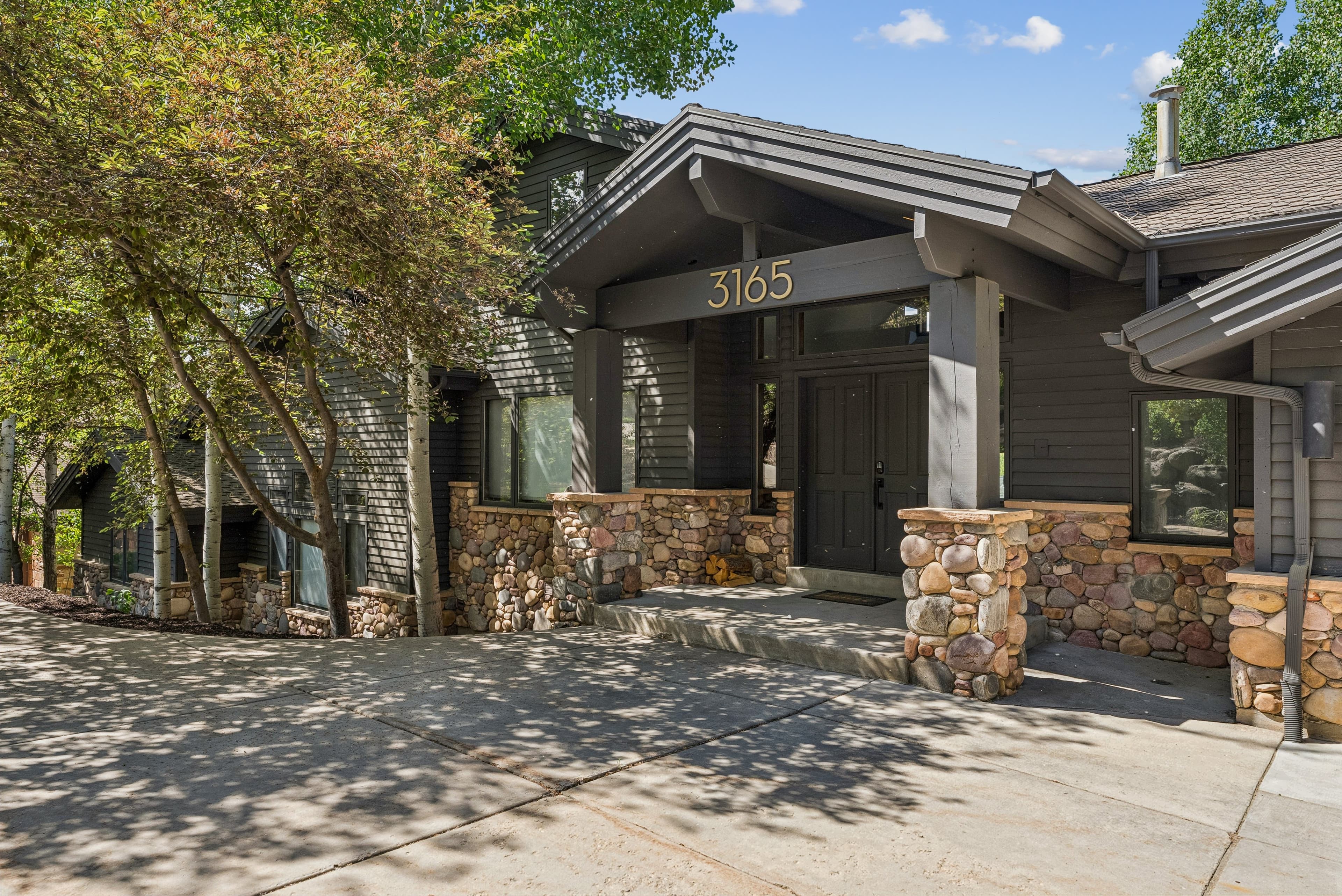 entrance of deer valley bliss, a luxury vacation rental by luxe haus