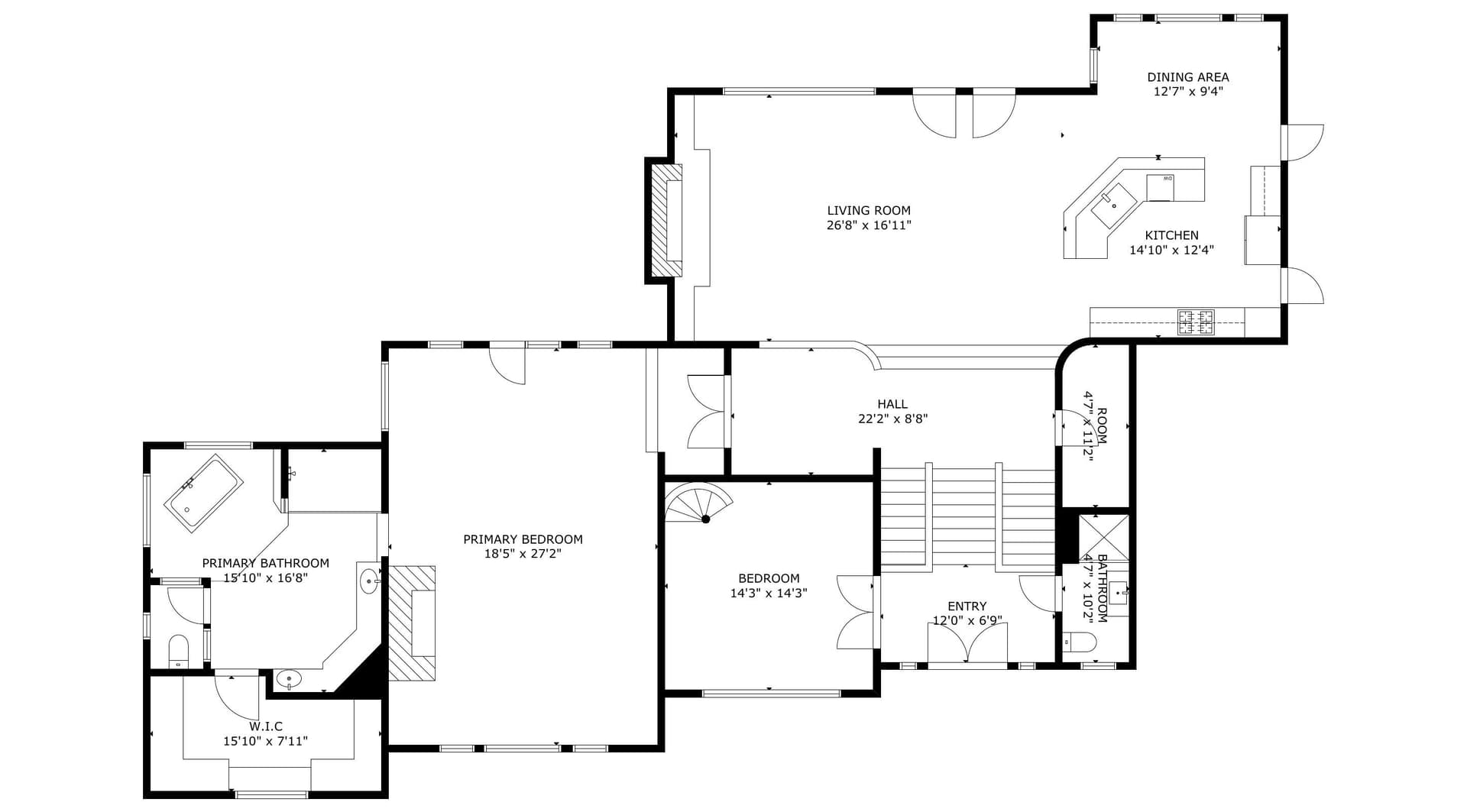 Floor plan for first floor