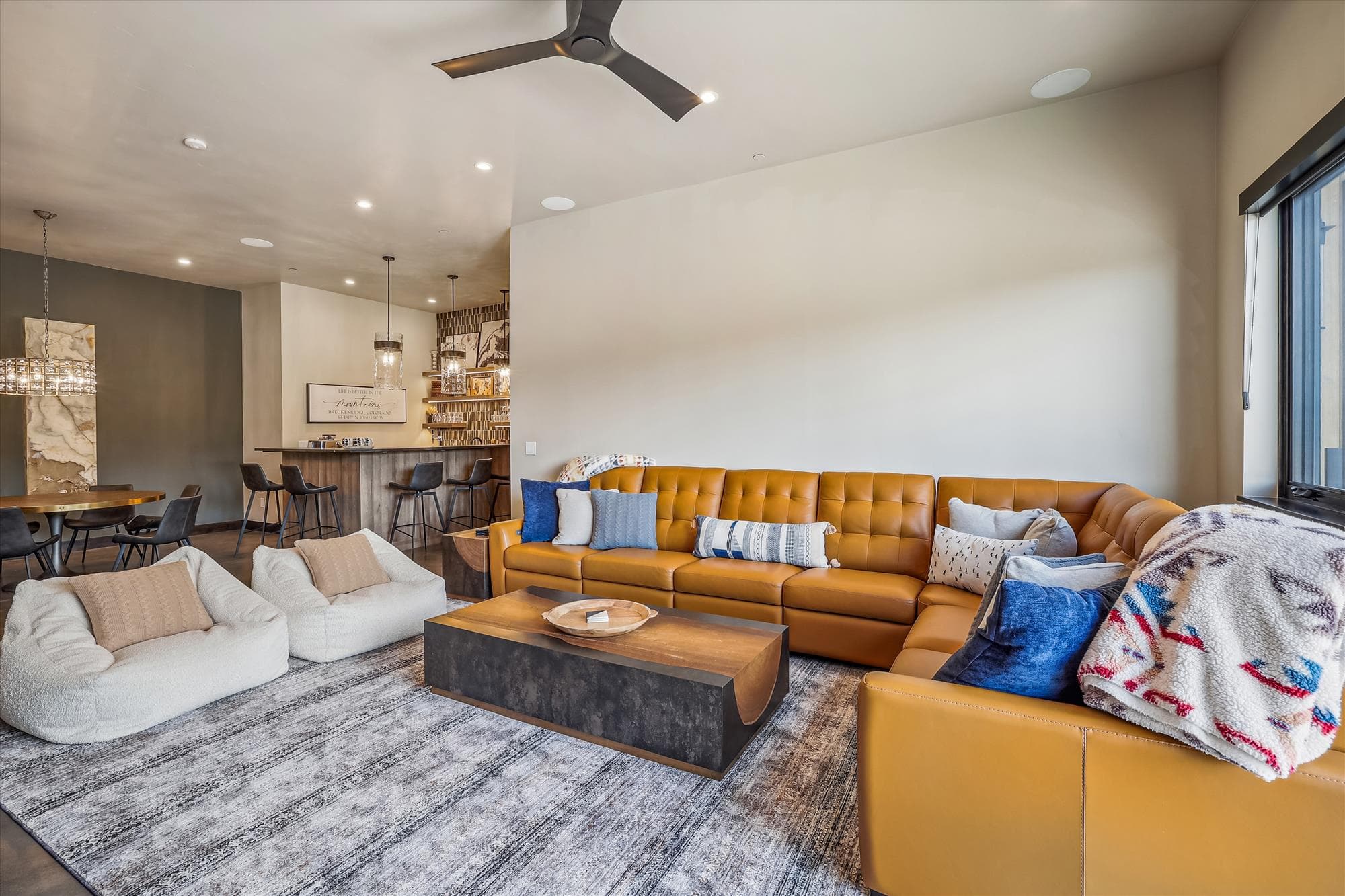 Family Room, The Crowne Summit, Breckenridge Vacation Rental