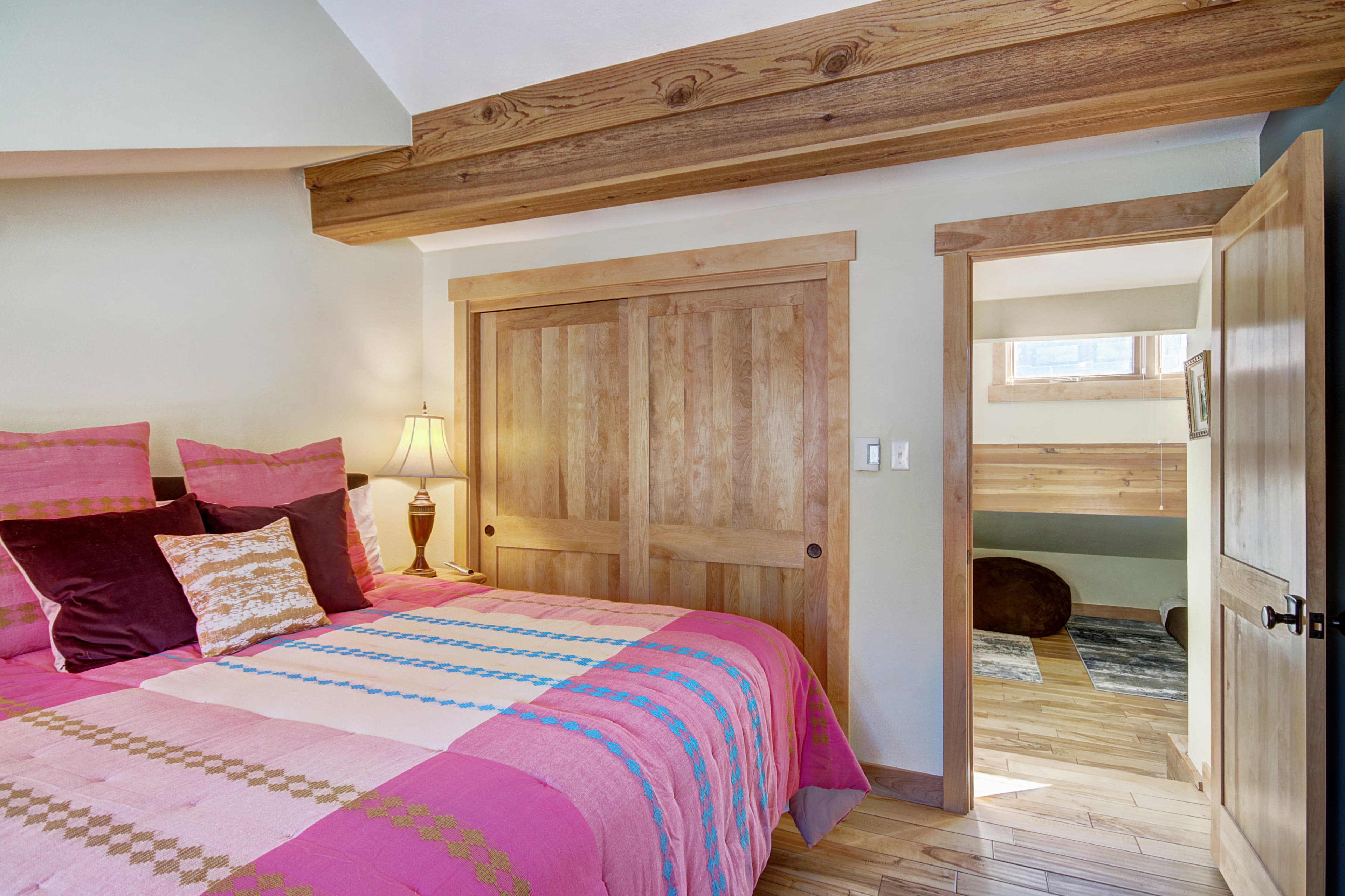 Large closet in the upper level King bedroom - 4 O'Clock Lodge D26 Breckenridge Vacation Rental