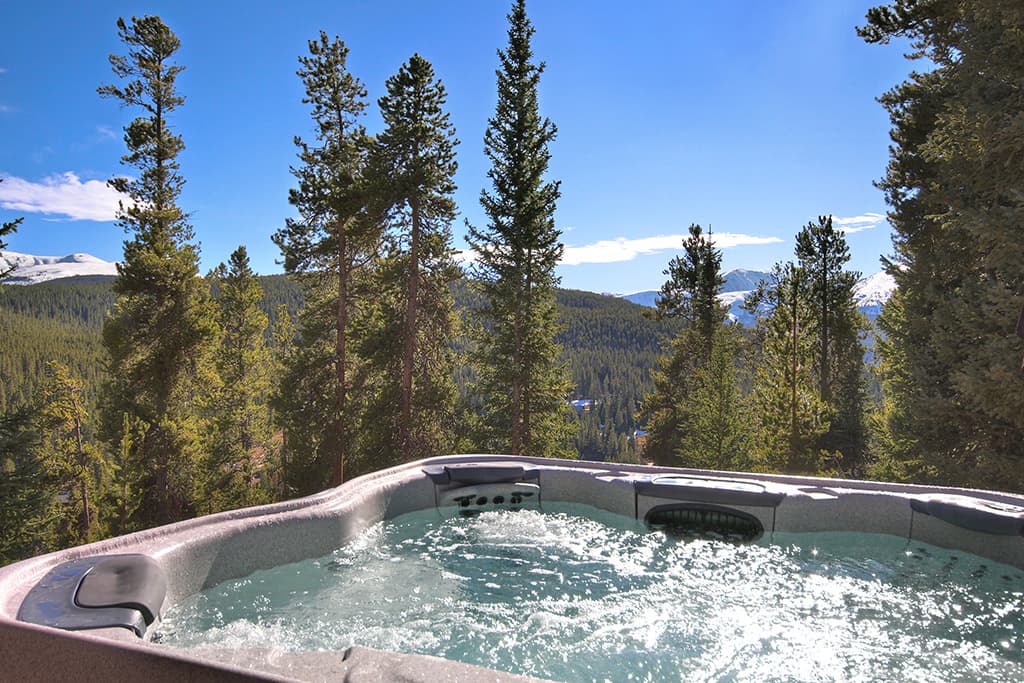 Hot Tub – Located on lower level deck off family room - 10 Southface Breckenridge Vacation Rental
