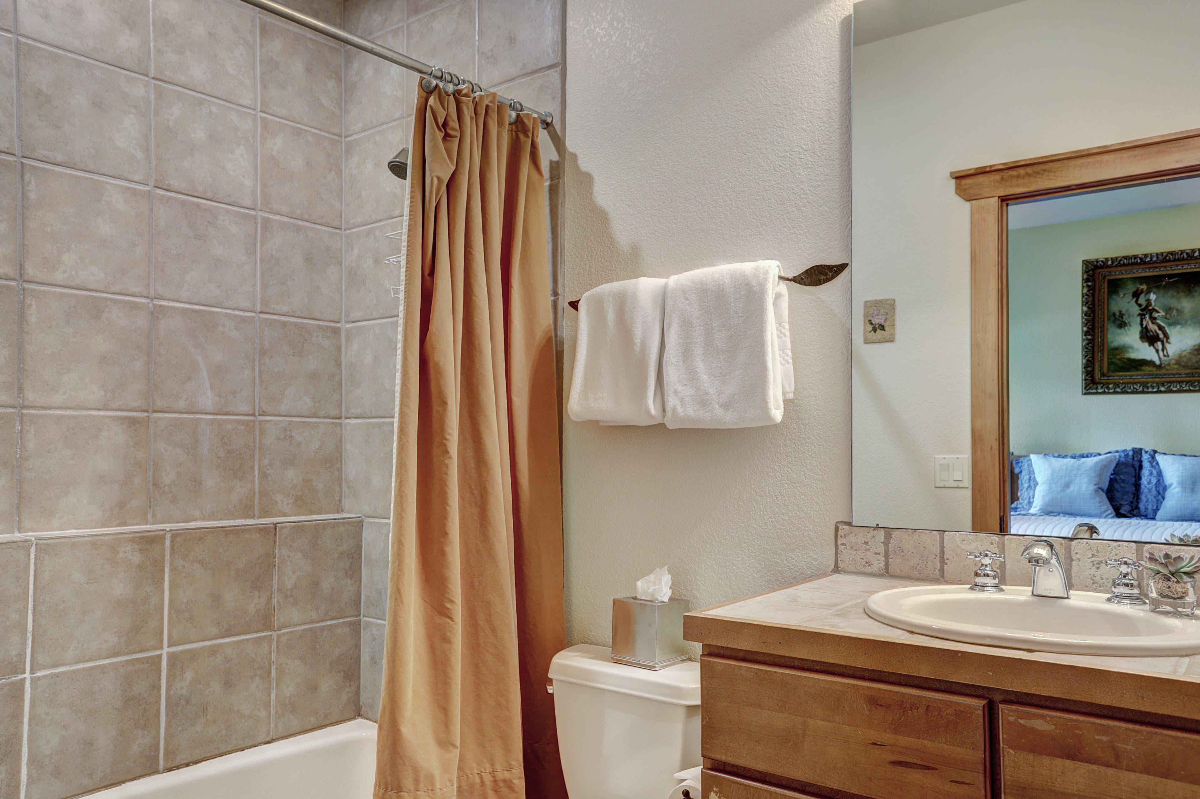 Private bathroom for lower level queen bedroom - Amber Sky Breckenridge Vacation Rental
