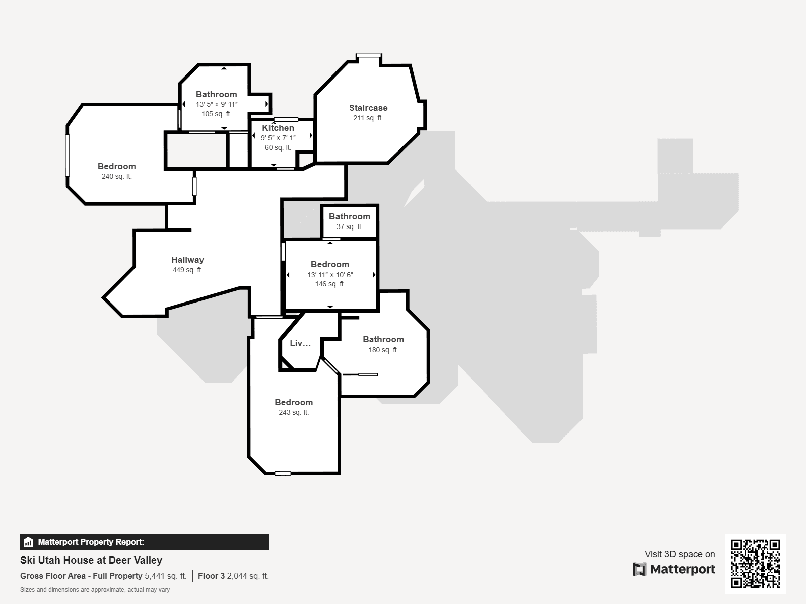 Floor plan for third floor