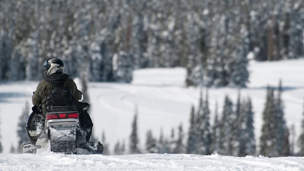 Snowmobiling