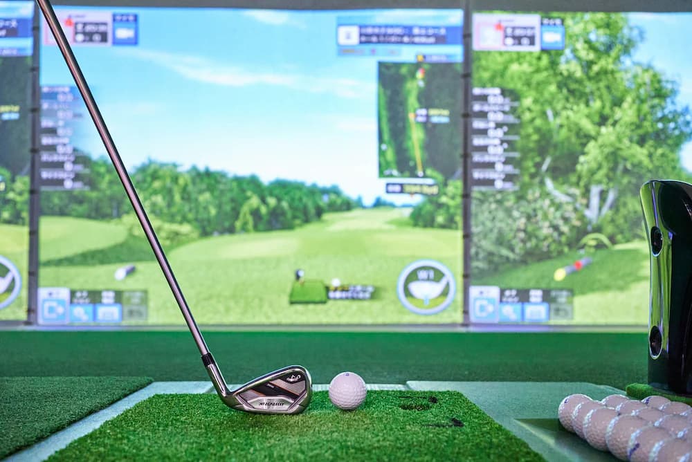 Indoor golf driving range