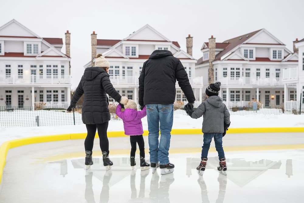 Ice skating