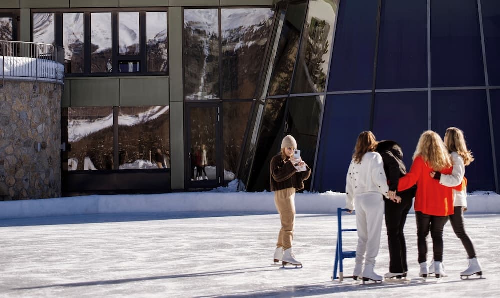 Ice skating
