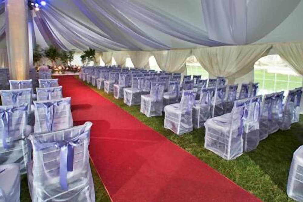 Outdoor wedding area