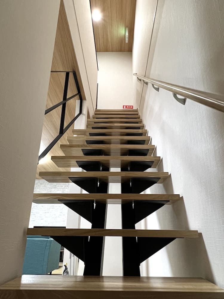 Handrails in stairways