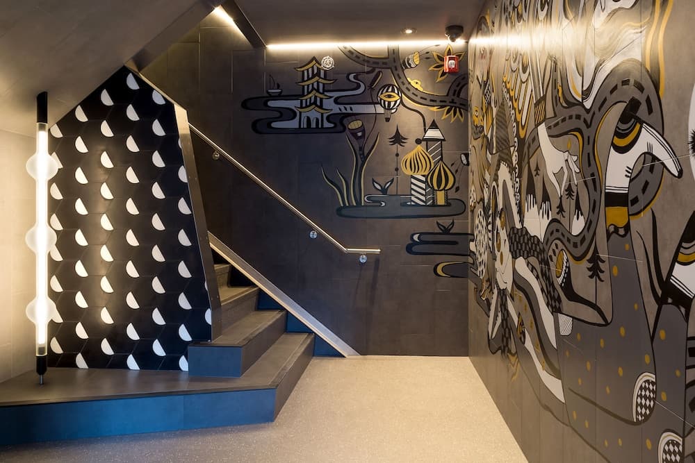 Interior entrance