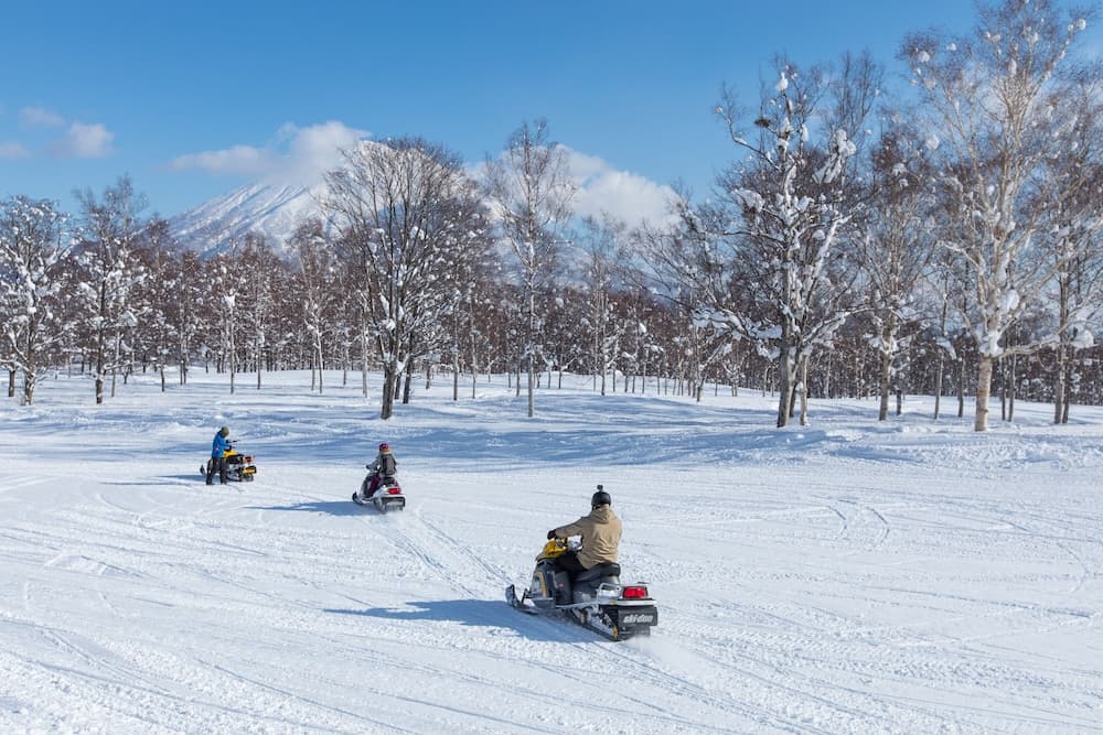 Snowmobiling