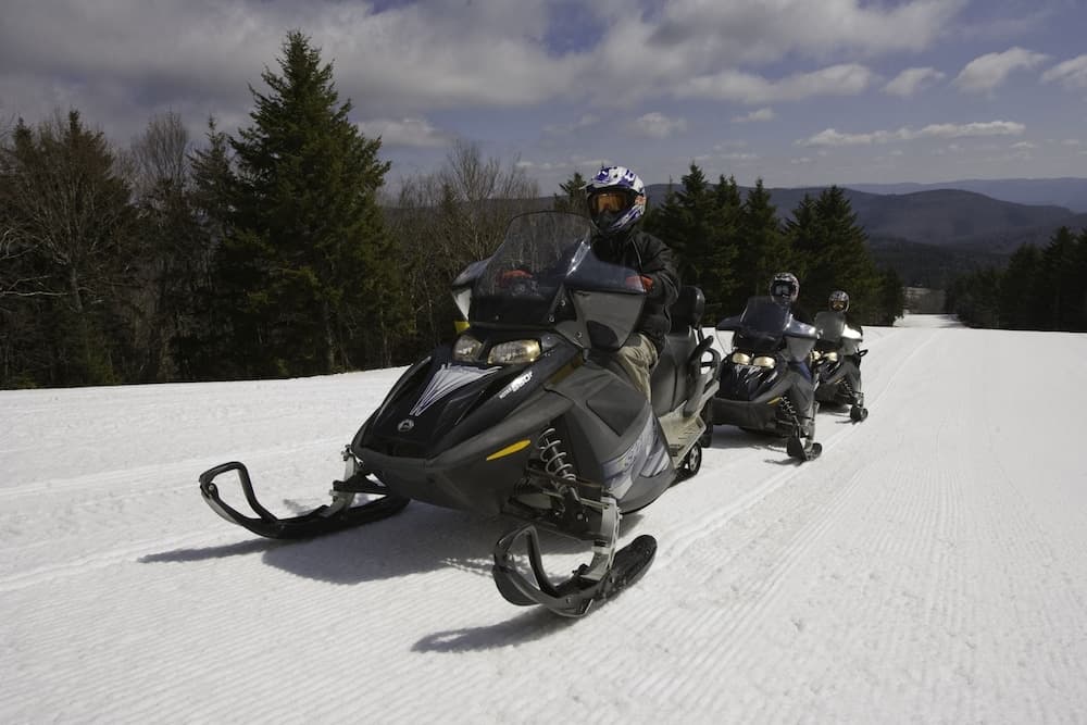Snowmobiling