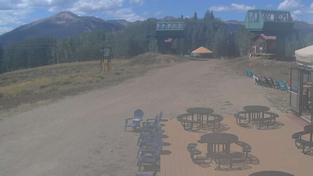 Umbrella Bar at Ten Peaks stream