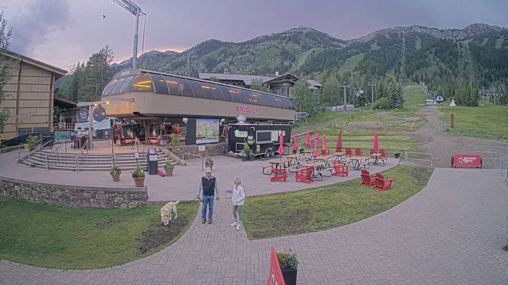 Jackson Hole - Base of Bridger Gondola Webcam