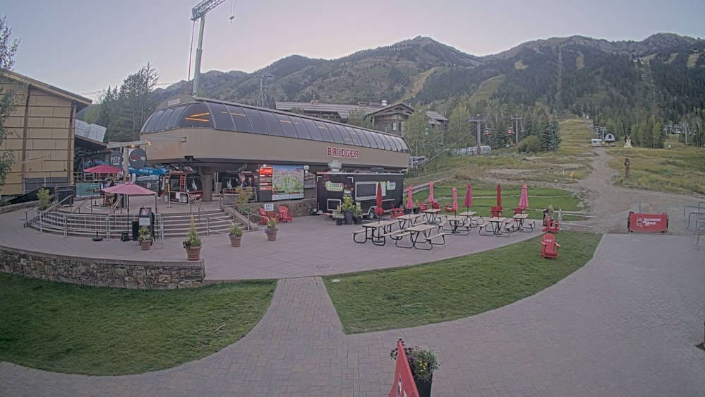 Jackson Hole - Base of Bridger Gondola Webcam
