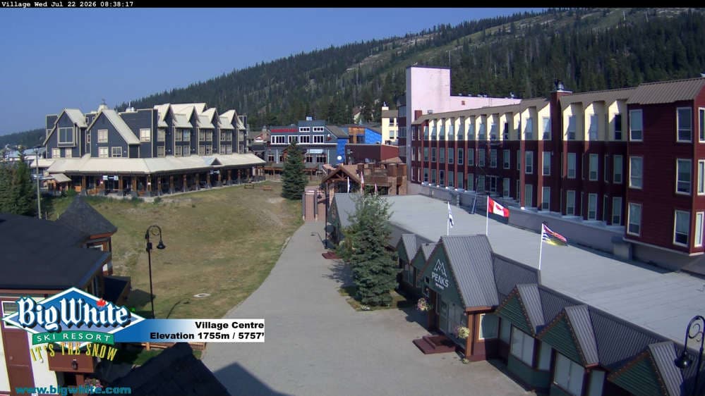 Big White Ski Resort Village Centre Cam
