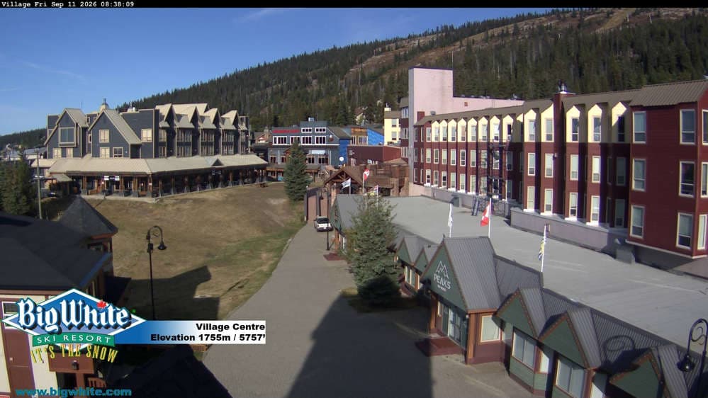 Big White Ski Resort Village Centre Cam