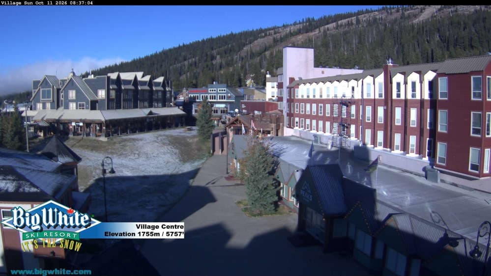 Big White Ski Resort Village Centre Cam