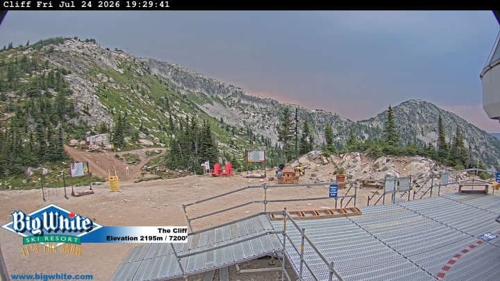 Big White Ski Resort cliff webcam