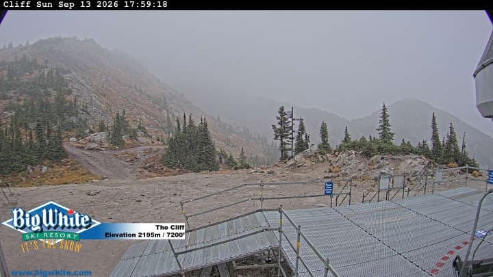 Big White Ski Resort cliff webcam