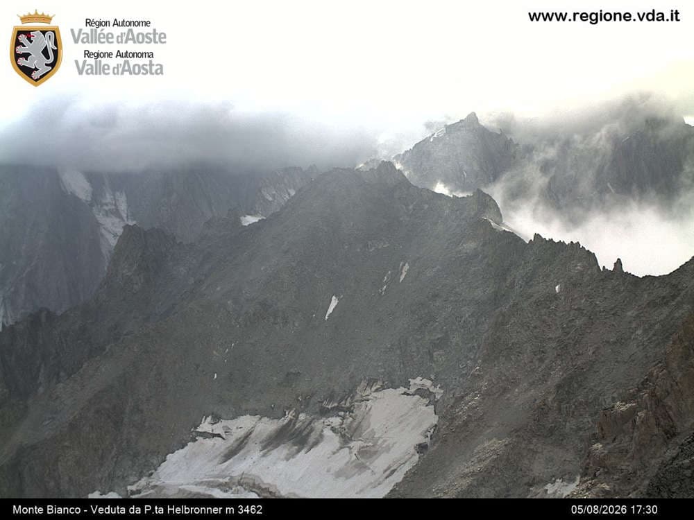 Courmayeur - Monte Bianco - Veduta da Punta Helbronner