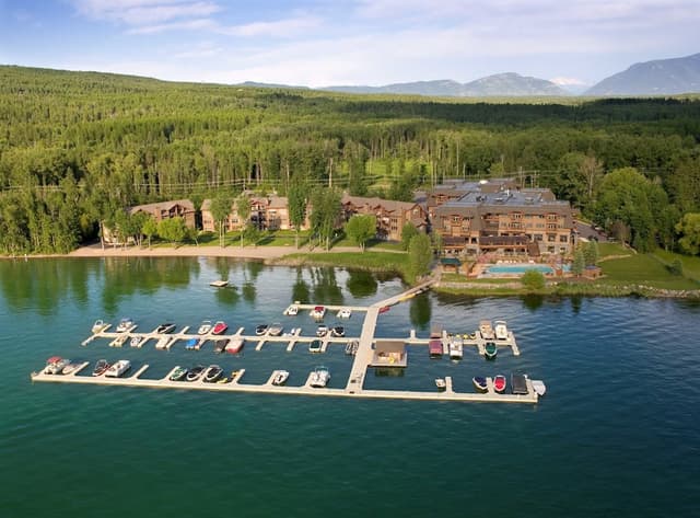 Lobby of Lodge at Whitefish Lake