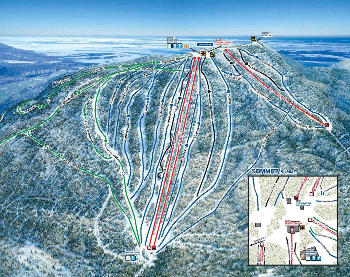 Mont Sainte-Anne Trail Map