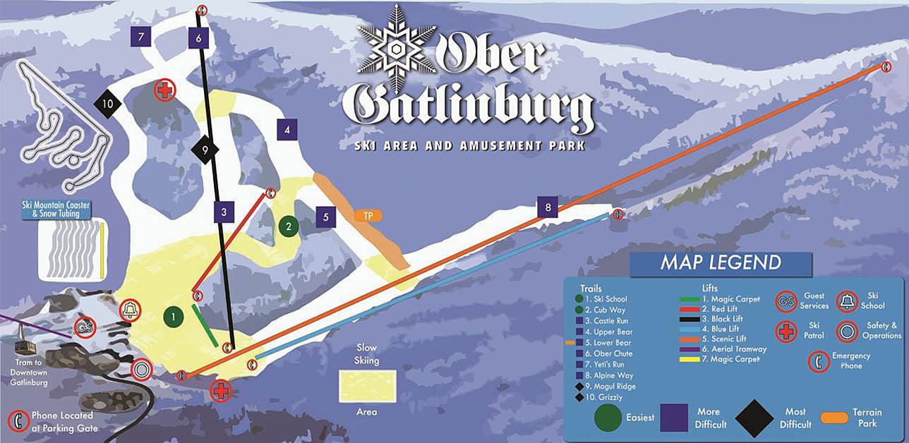 Ober Gatlinburg Trail Map