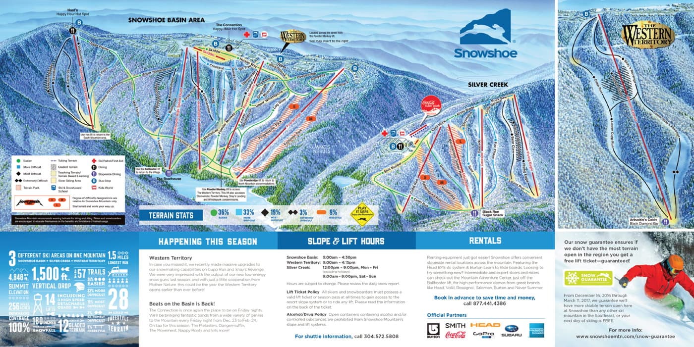 Snowshoe Mountain Trail Map