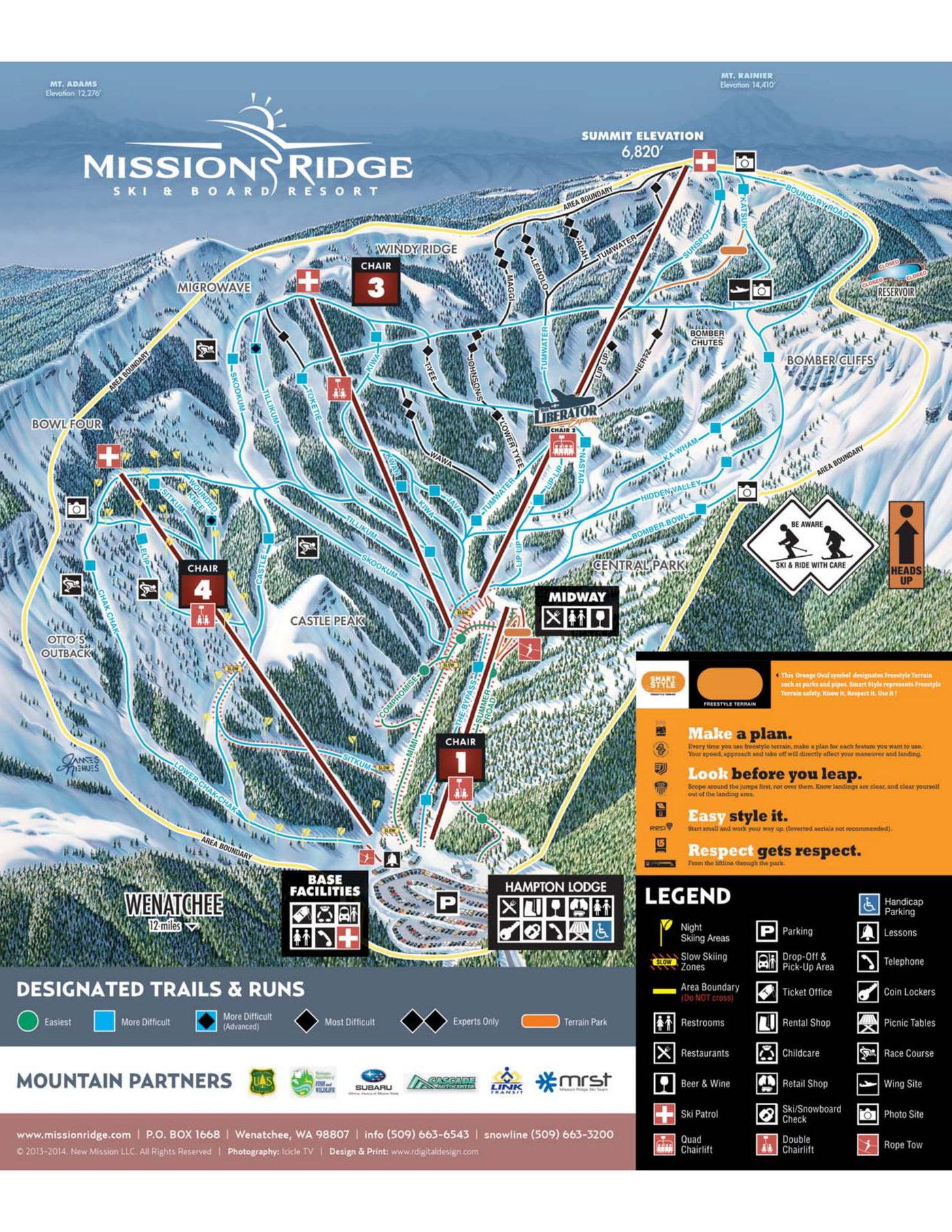 Mission Ridge Trail Map