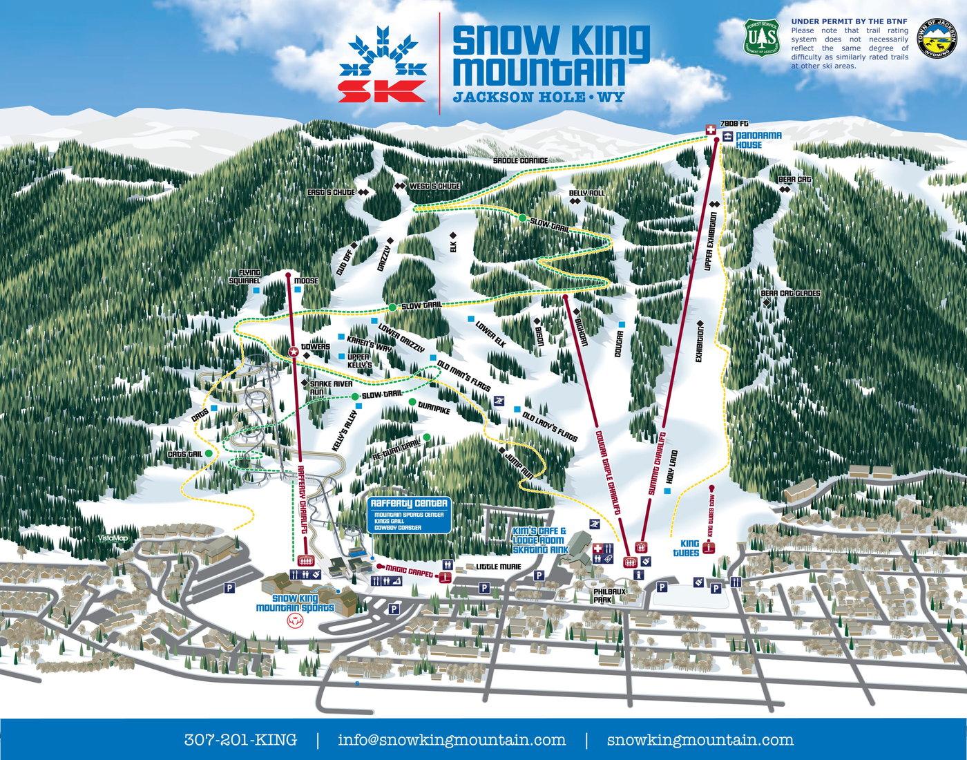 Snow King Resort Trail Map